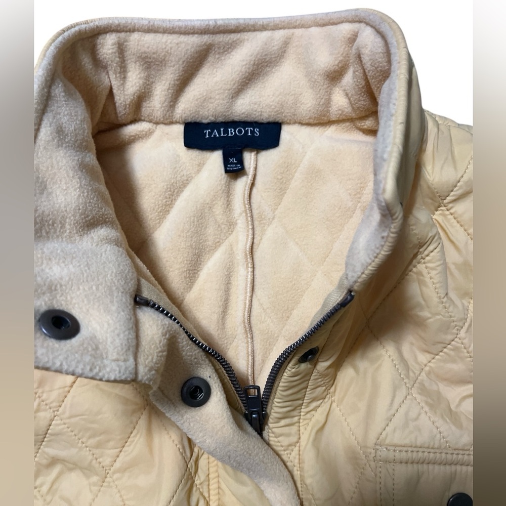 Talbots Quilted Tan Vest - Picture 3 of 4